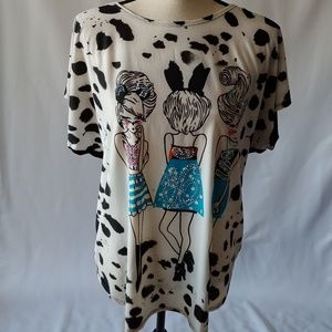 Chic fun loose blouse NWT